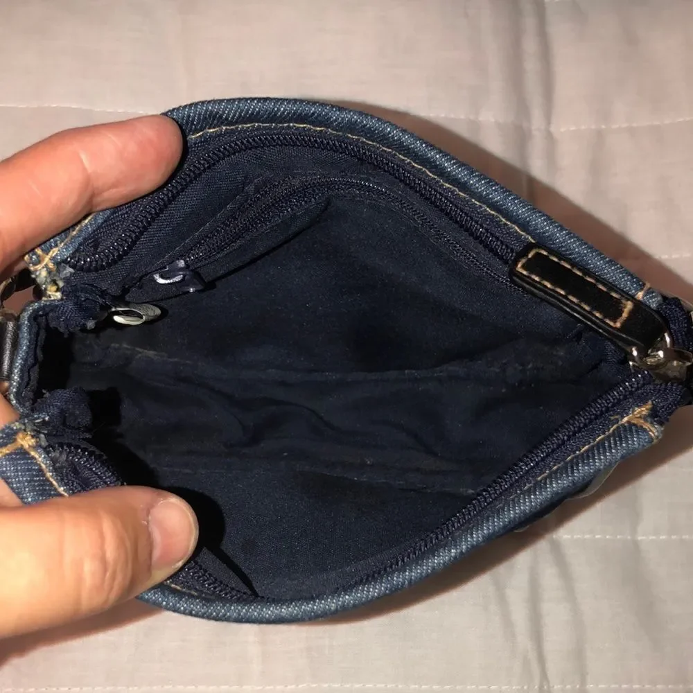Rosetti Cotton Mini Denim Bag with a Vinyl Trim